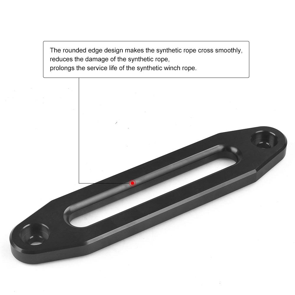 Winch Fairlead Hawse Aluminum - 10-calowa syntetyczna wyciągarka Hawse Fairlead z
