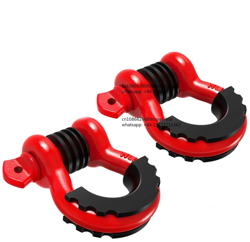 D Ring Shackle 3/4 - 2 szt. 3/4” U-kształtne, wytrzymałe, kute,