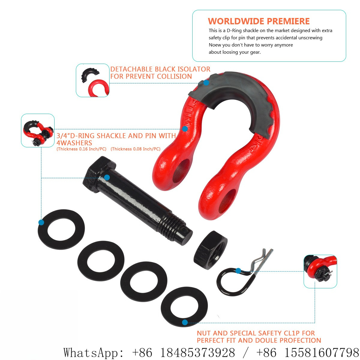 Szekla D-ring 3/4 cala, wytrzy – D Ring Shackle 3/4 recenzja i cena