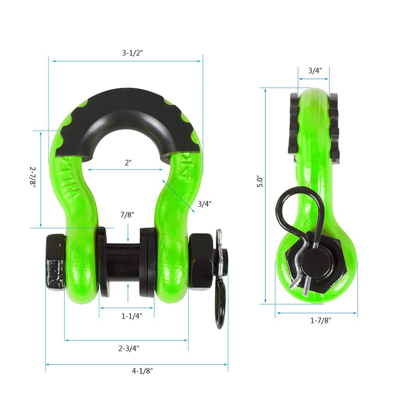 Kółka zaciskowe 3/4 cala, kółk – D Ring Shackle 3/4 recenzja i cena