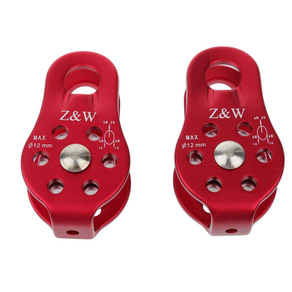 2 sztuk 20KN Rock koło pasowe  – Snatch Block Pulley 10 Ton recenzja i cena