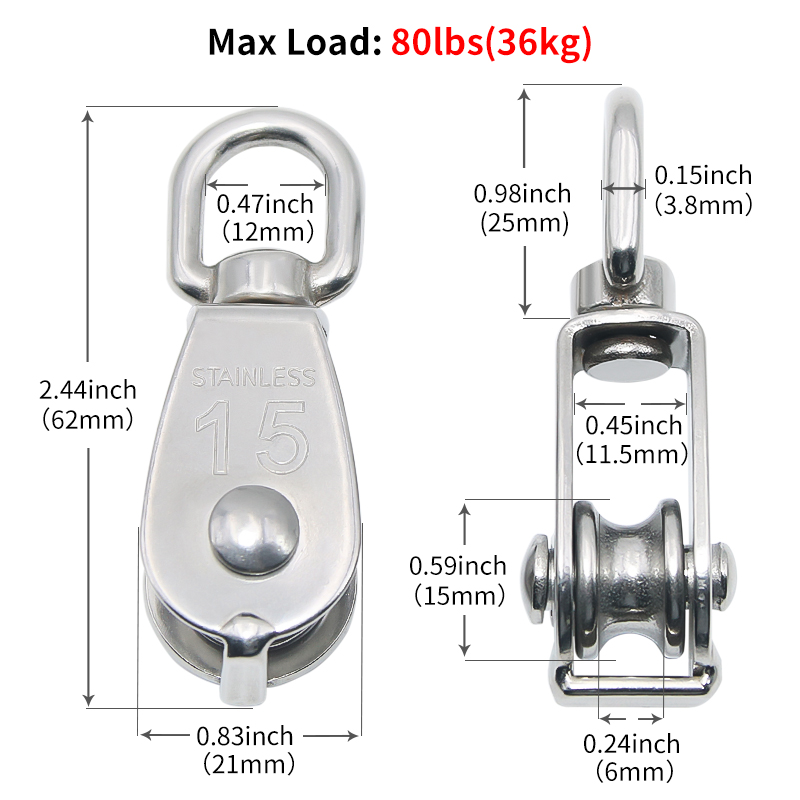 2-6 SZT. Koła pasowe ze stali  – Snatch Block Pulley 10 Ton recenzja i cena