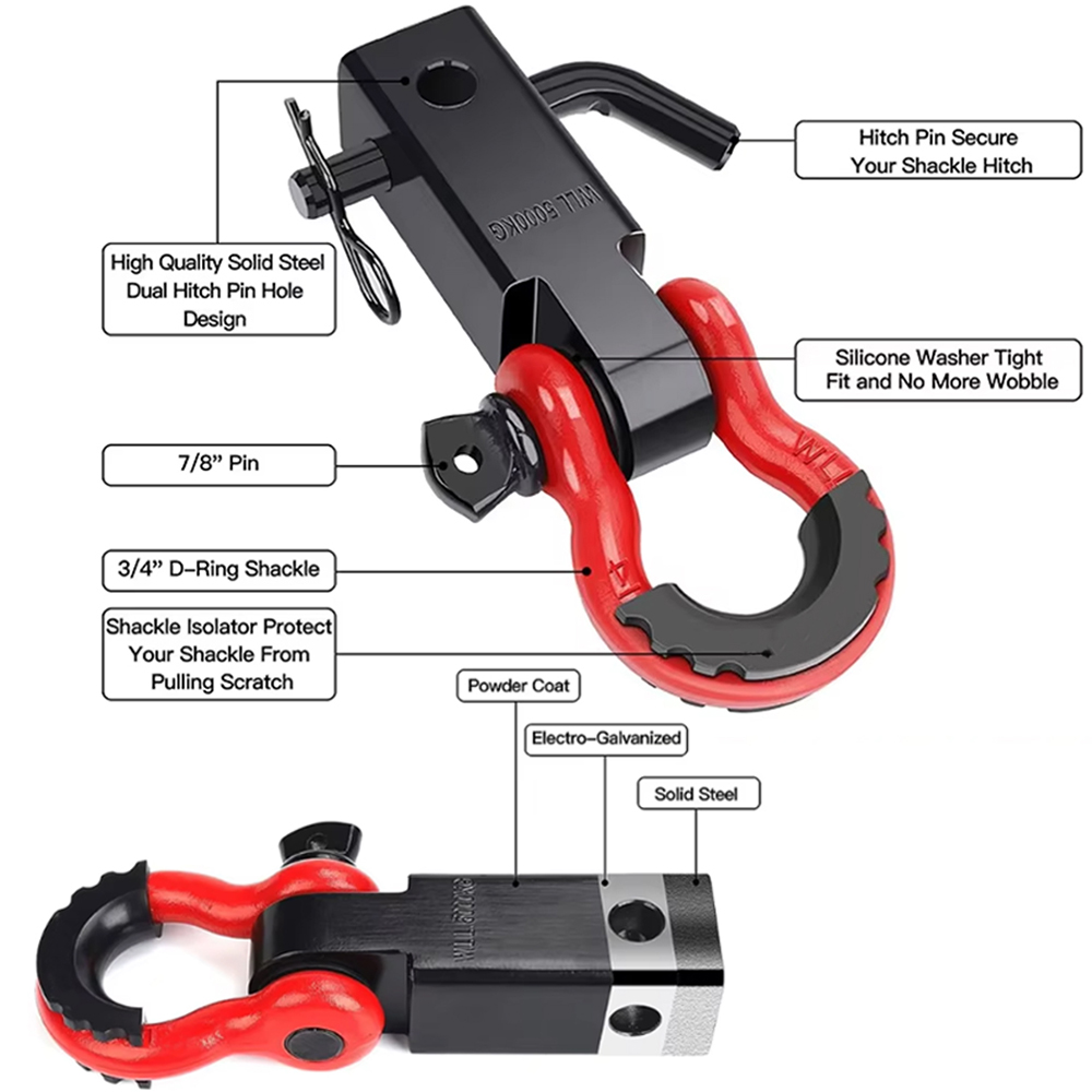 Zestaw haków holowniczych z pi – D Ring Shackle 3/4 recenzja i cena