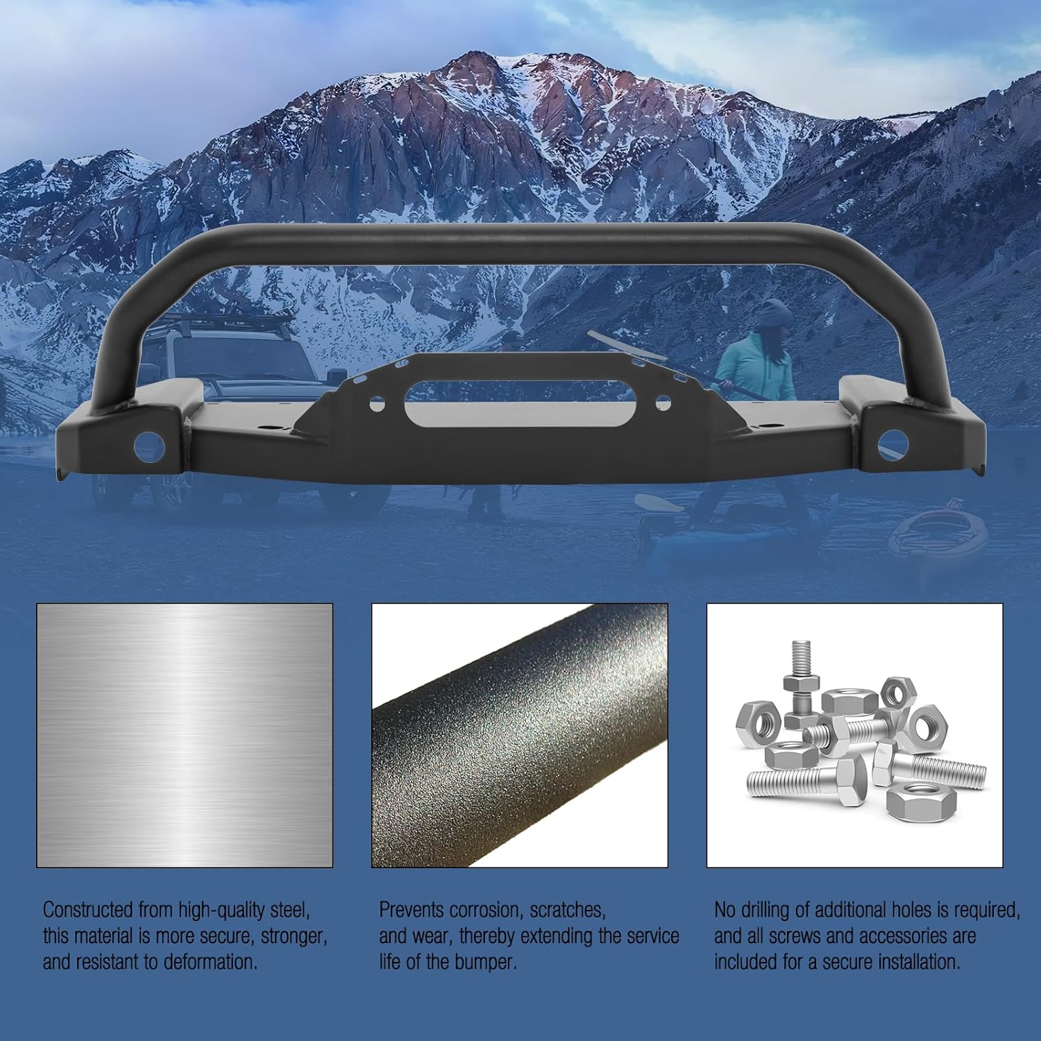 Zderzak przedni stalowy moduło – Winch Bumper Mount Plate recenzja i cena
