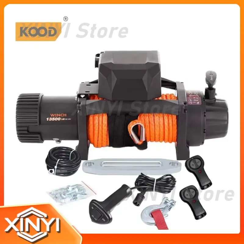 KOOD Elektryczna wciągarka 24V – Winch 12000Lb Synthetic Rope recenzja i cena