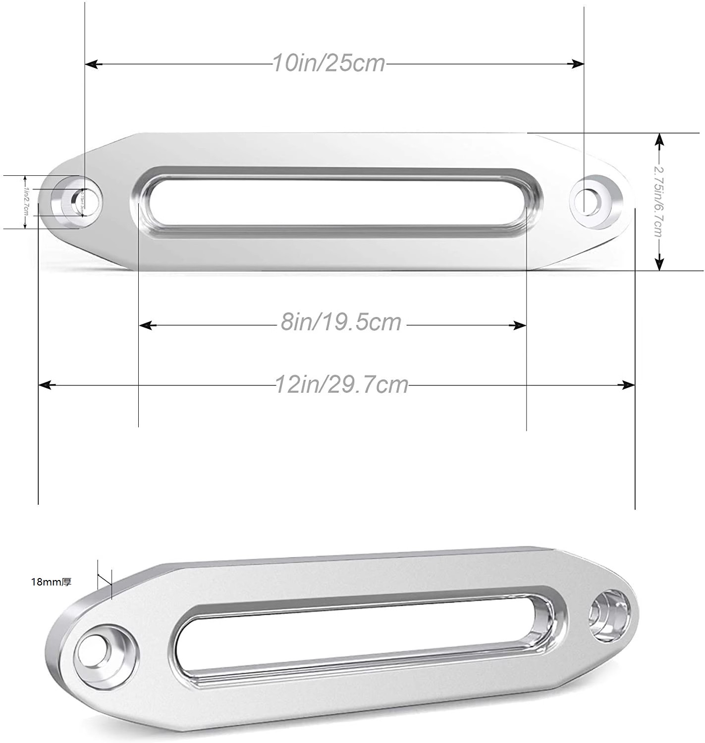 Uniwersalna aluminiowa głowica – Winch Fairlead Hawse Aluminum recenzja i cena