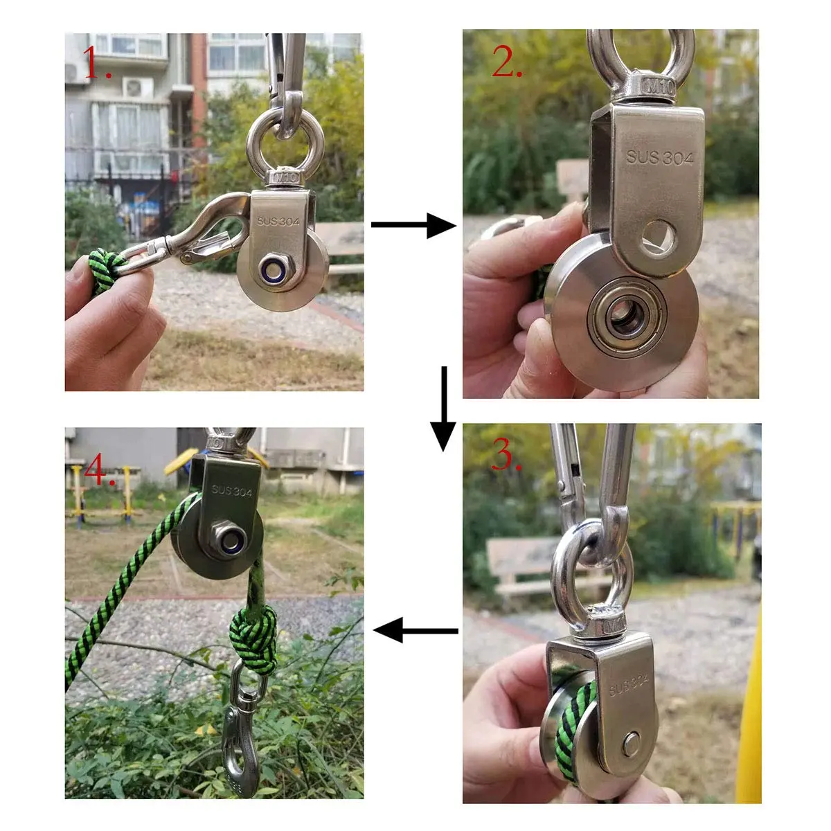 Koło pasowe obrotowe typu U/V  – Snatch Block Pulley 10 Ton recenzja i cena