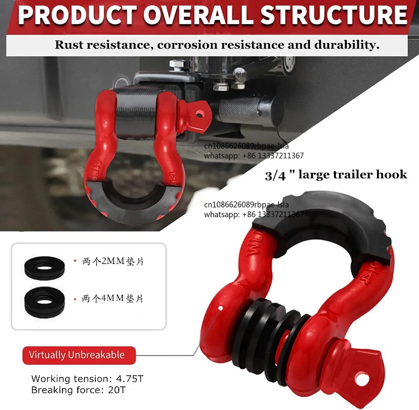 2 szt. 3/4” U-kształtne, wytrz – D Ring Shackle 3/4 recenzja i cena